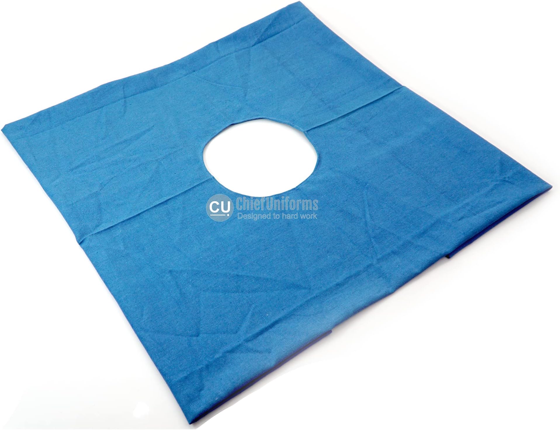 ChiefUniforms Reusable Cotton Surgical Drape Sheet with Hole (Size: 36Inch X 54Inch, Colour: Blue)