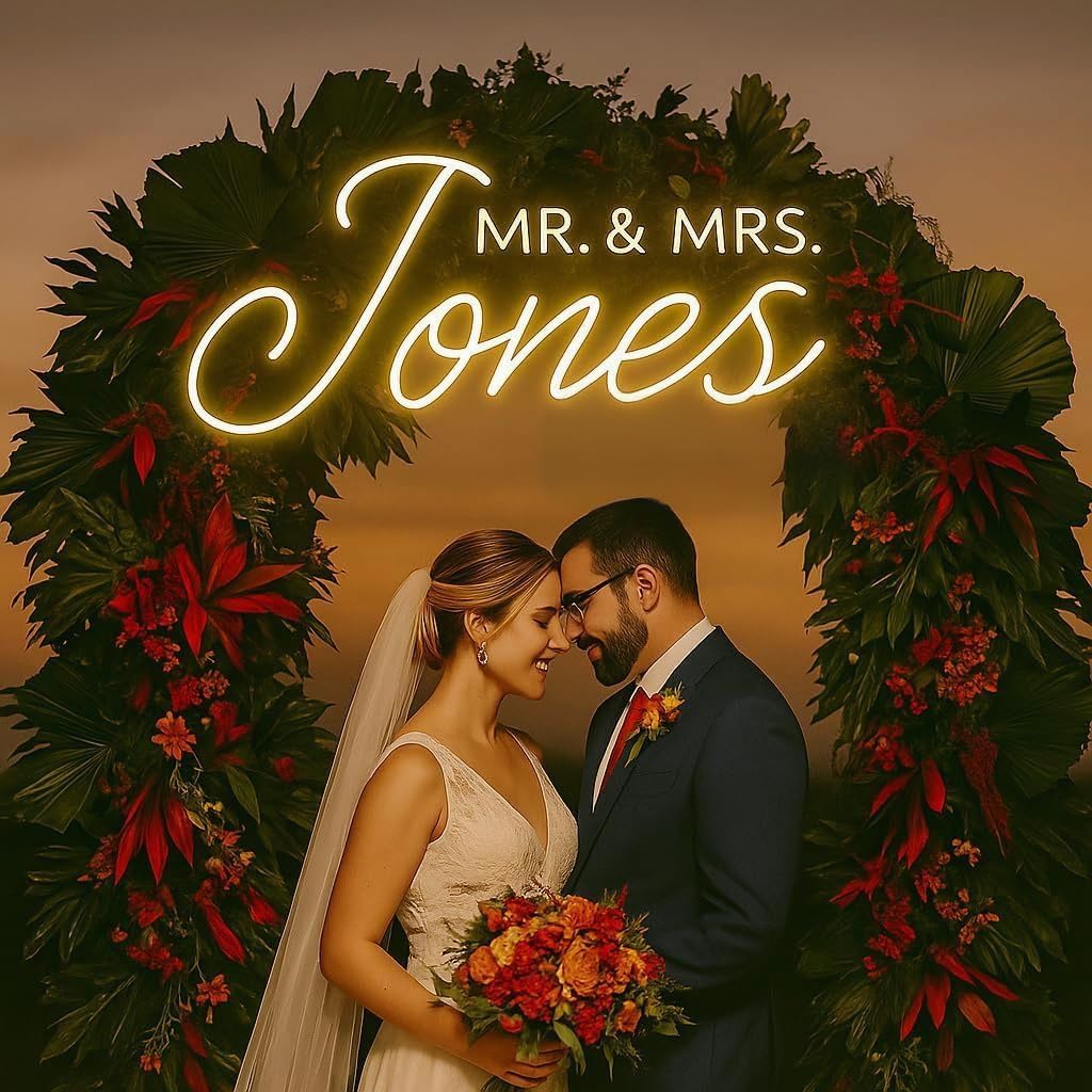 20IN Wedding Bottle Service Sign, Personalized Wedding Entrance Props Led Marquee Sign for Reception, Custom Light up Bottle Girl Sign with Stickers for Bridal Engagement Anniversary Nightclub Gift