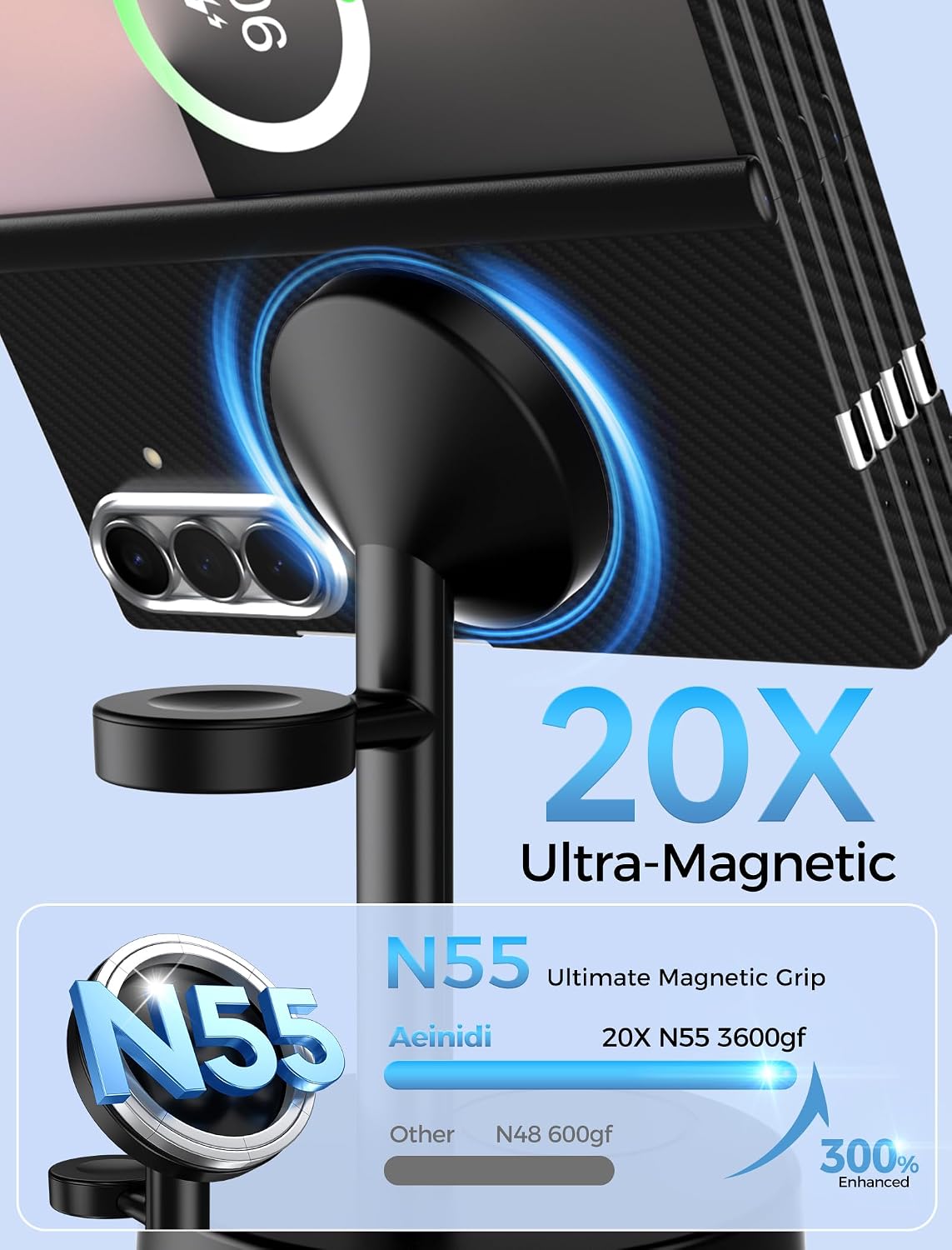 Aeinidi 3 in 1 Super Fast Magnetic Wireless Charger for Samsung Galaxy image 4
