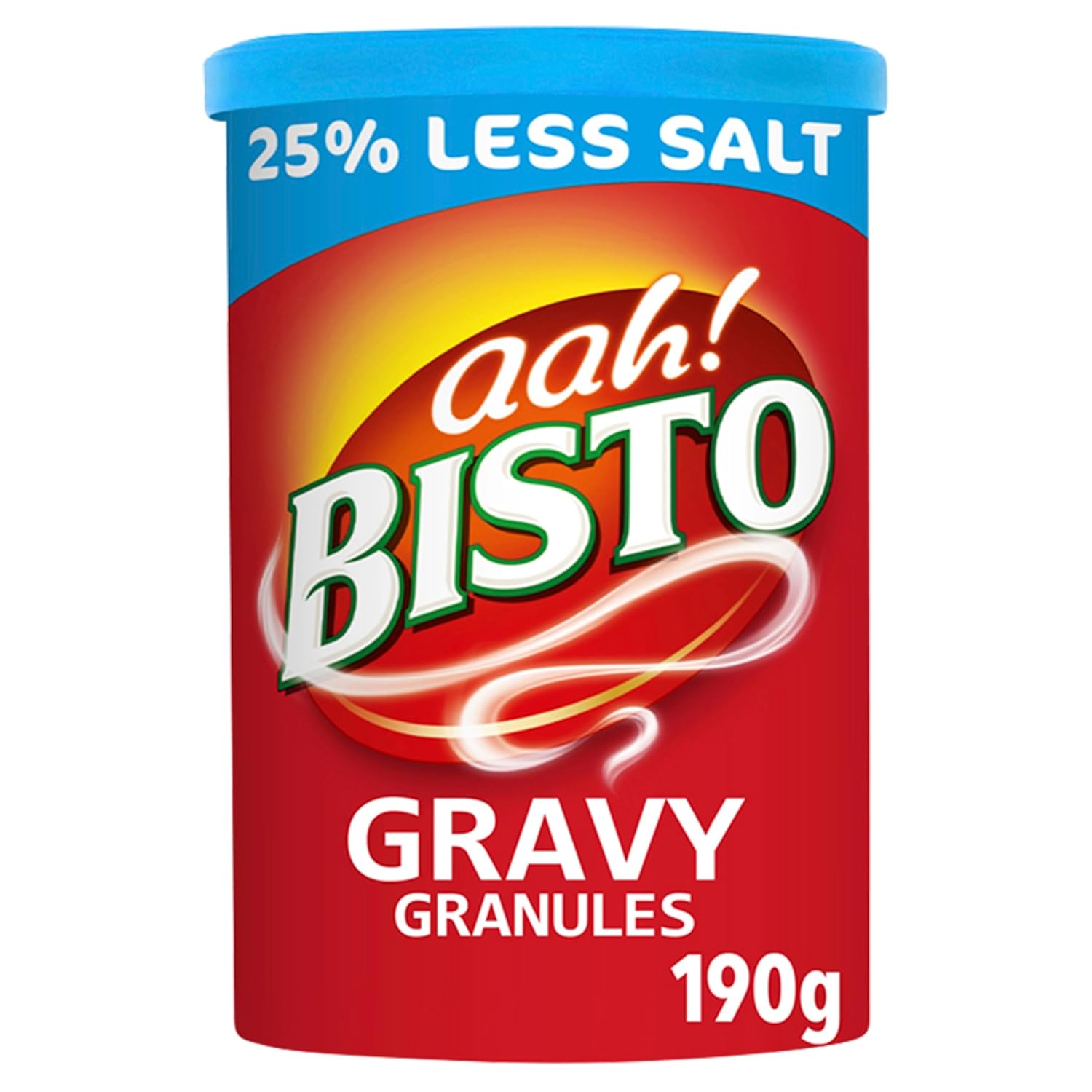 Bisto Reduced Salt Beef Gravy Granules 190g - Classic Rich Flavor, Less Salt, Easy Beef Gravy