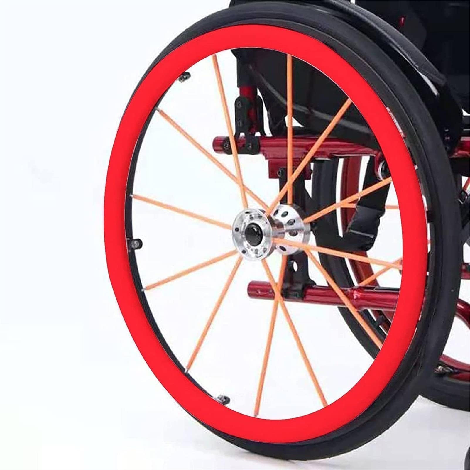 Funda para silla de ruedas, accesorios para sillas de ruedas, fundas para llantas de 24 y 22 pulgadas, 1 par de fundas antideslizantes y resistentes al desgaste para ruedas traseras de silla de ruedas