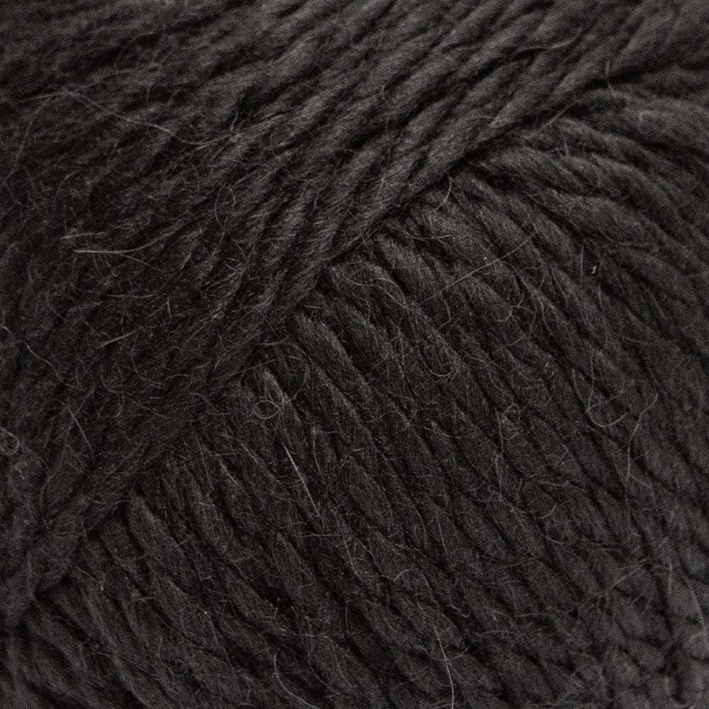 Blend Alpaca Yarn Wool Set of 3 Skeins Fingering Worsted Weight - Heavenly Soft and Perfect for Knitting and Crocheting (Black, Bulky)