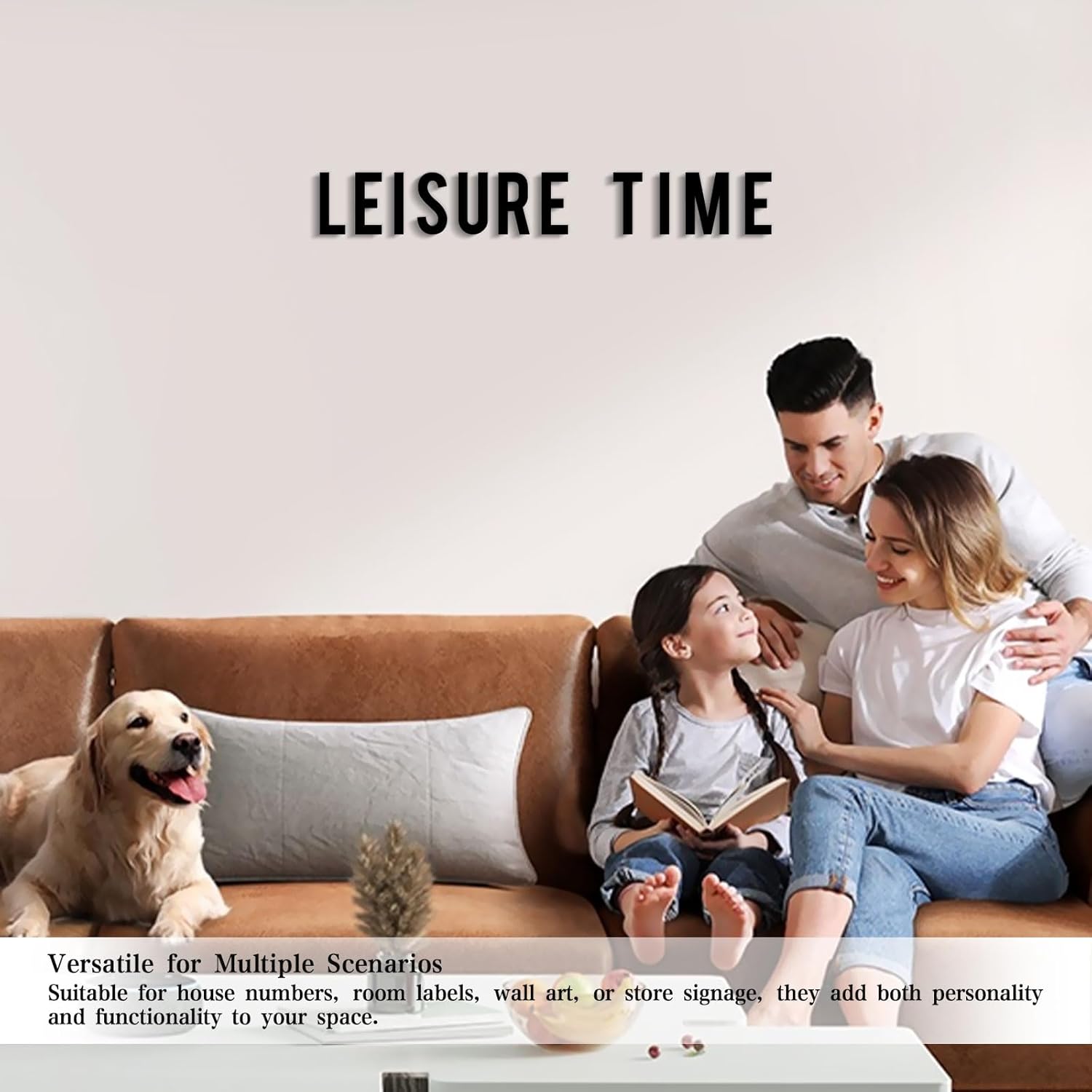 5'' Stainless Steel Floating House Numbers for Outside, Black 3D Address Numbers and Letters for House/Garden/Out Door/Home/Store Signage With Nail Kit (1)