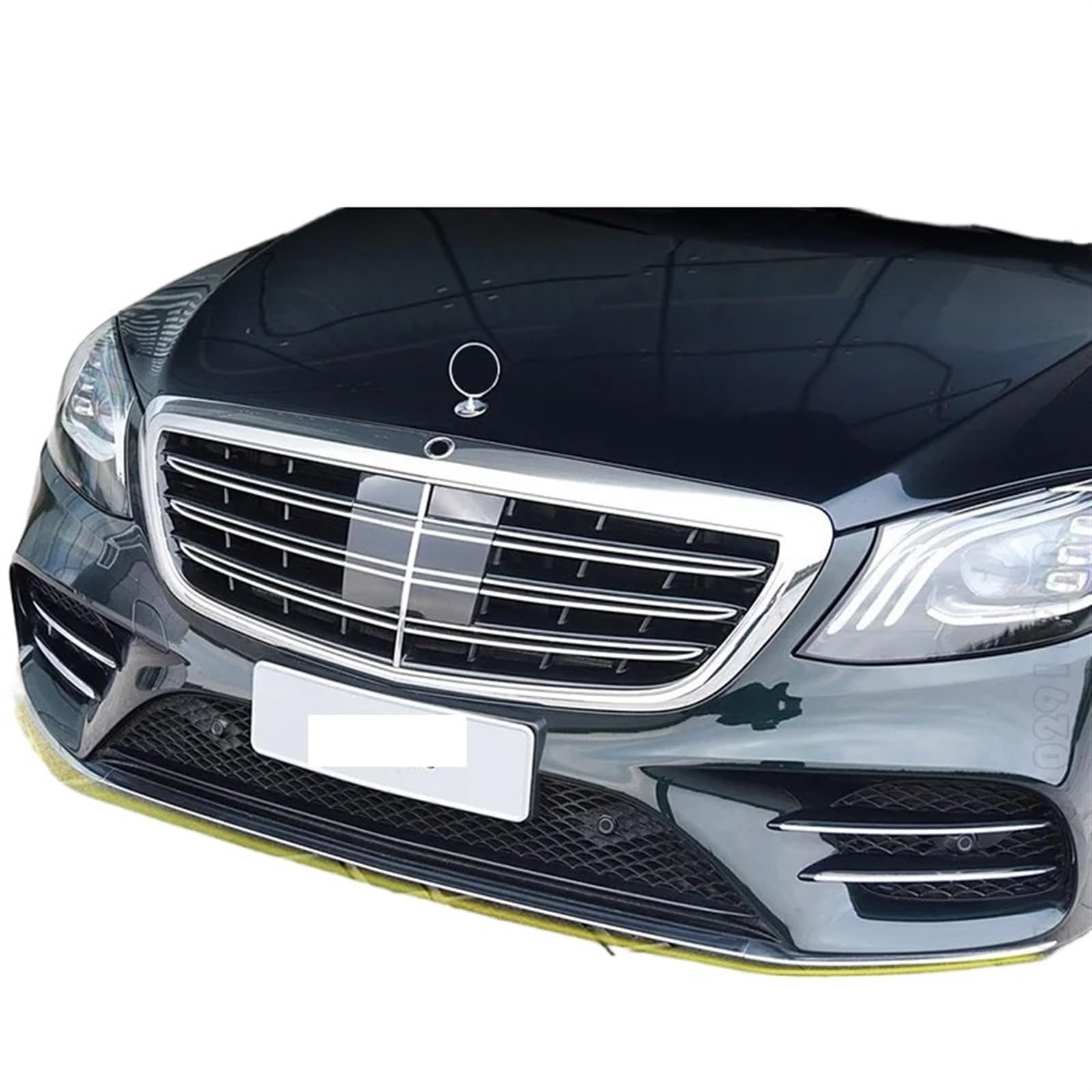 1 Paar Front Stoßstange Helle Streifen Lip Trim Chrome Molding