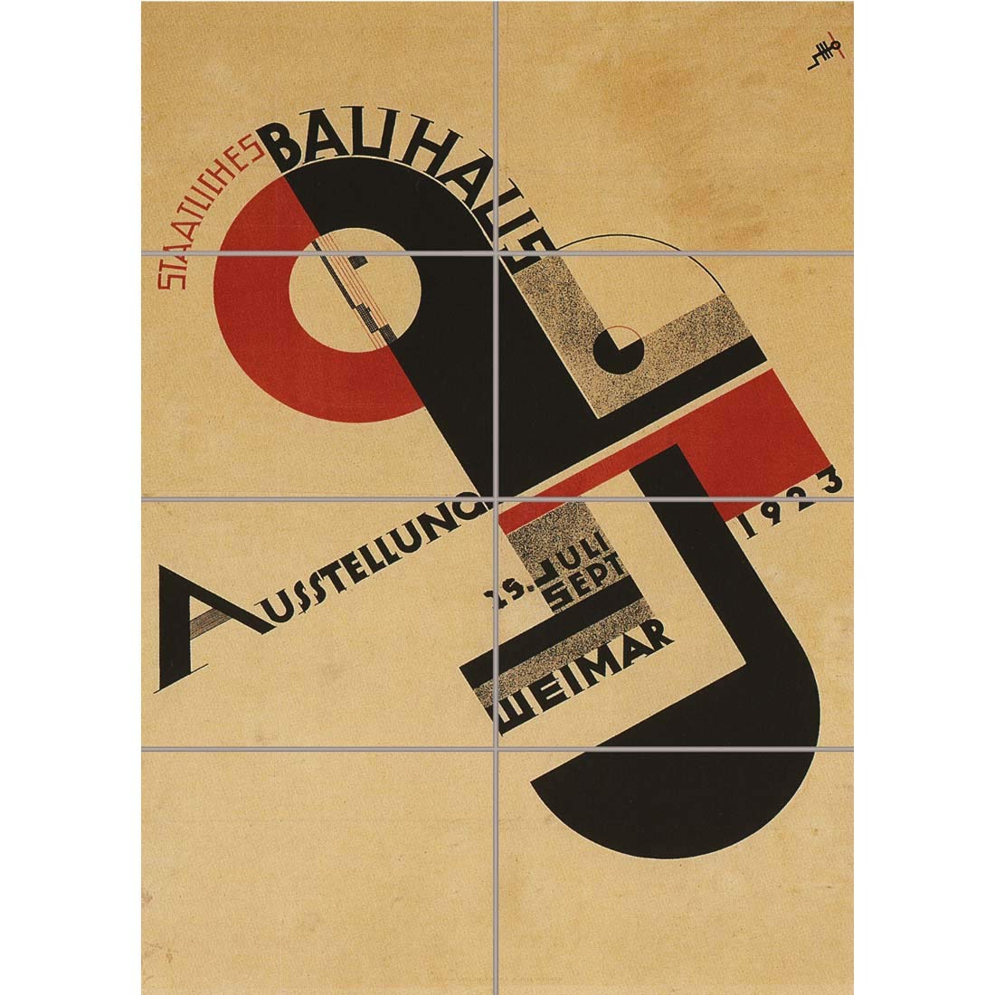 Doppelganger33 Ltd Vintage Advert Bauhaus Weimar Icon Germany Xl Giant Panel Poster Art Print (8 Sections)
