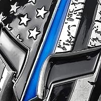 Vista 4 de Moneda de desafío militar de la USN Navy Thin Blue Line Lives Vive Regalo de veterano