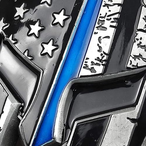 Miniatura 4 de Moneda de desafío militar de la USN Navy Thin Blue Line Lives Vive Regalo de veterano