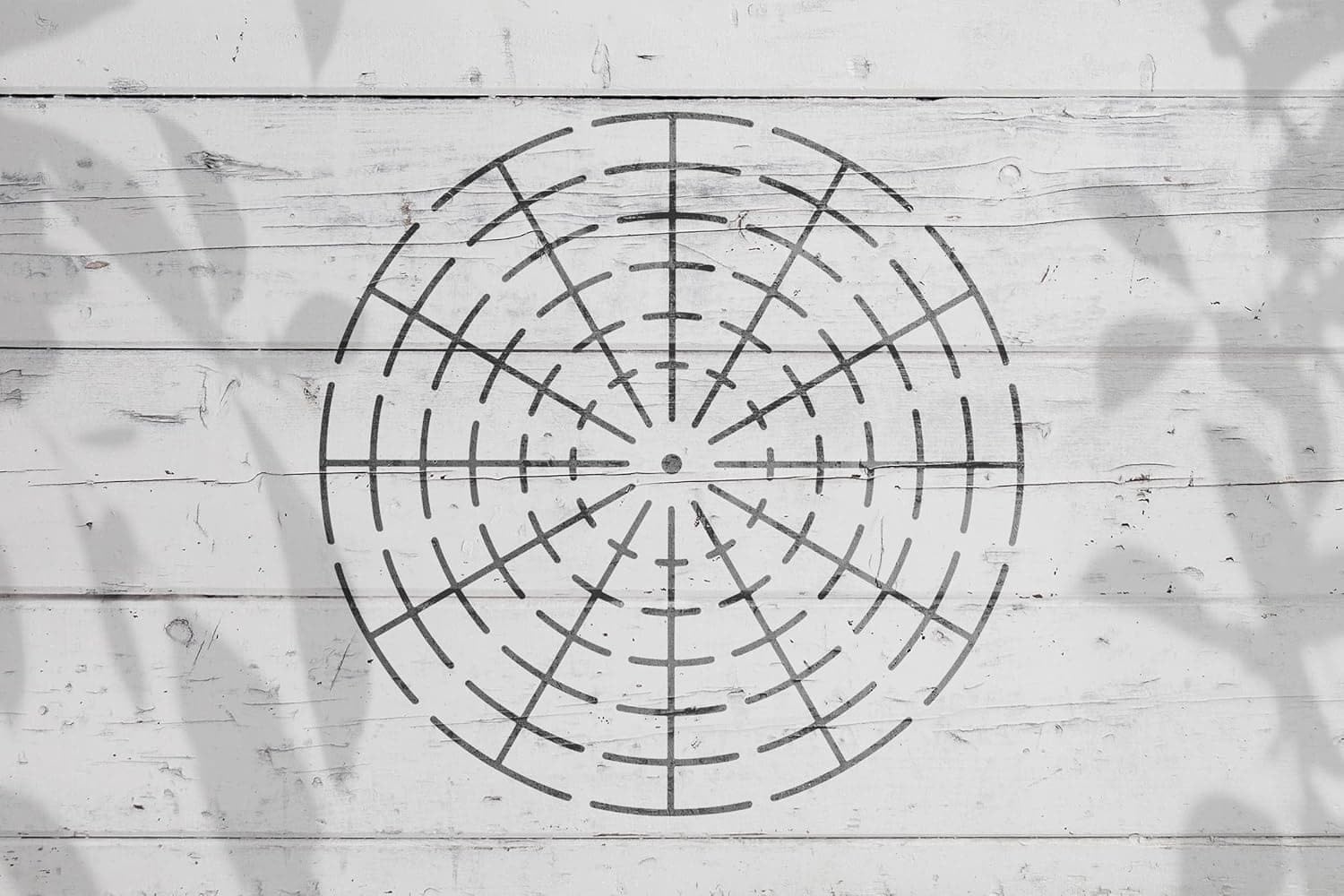 YKW Paquete de 6 plantillas de mandala circular, herramientas de dibujo reutilizables de 7/9/11 pulgadas, plantillas de puntos de mandala para pintura de roca, lienzo, proyectos de arte de madera