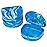 Practicon Marble Retainer Cases, Orthodontic Aligner Case, Mouth Guard Holder (3 Pack) (Blue)