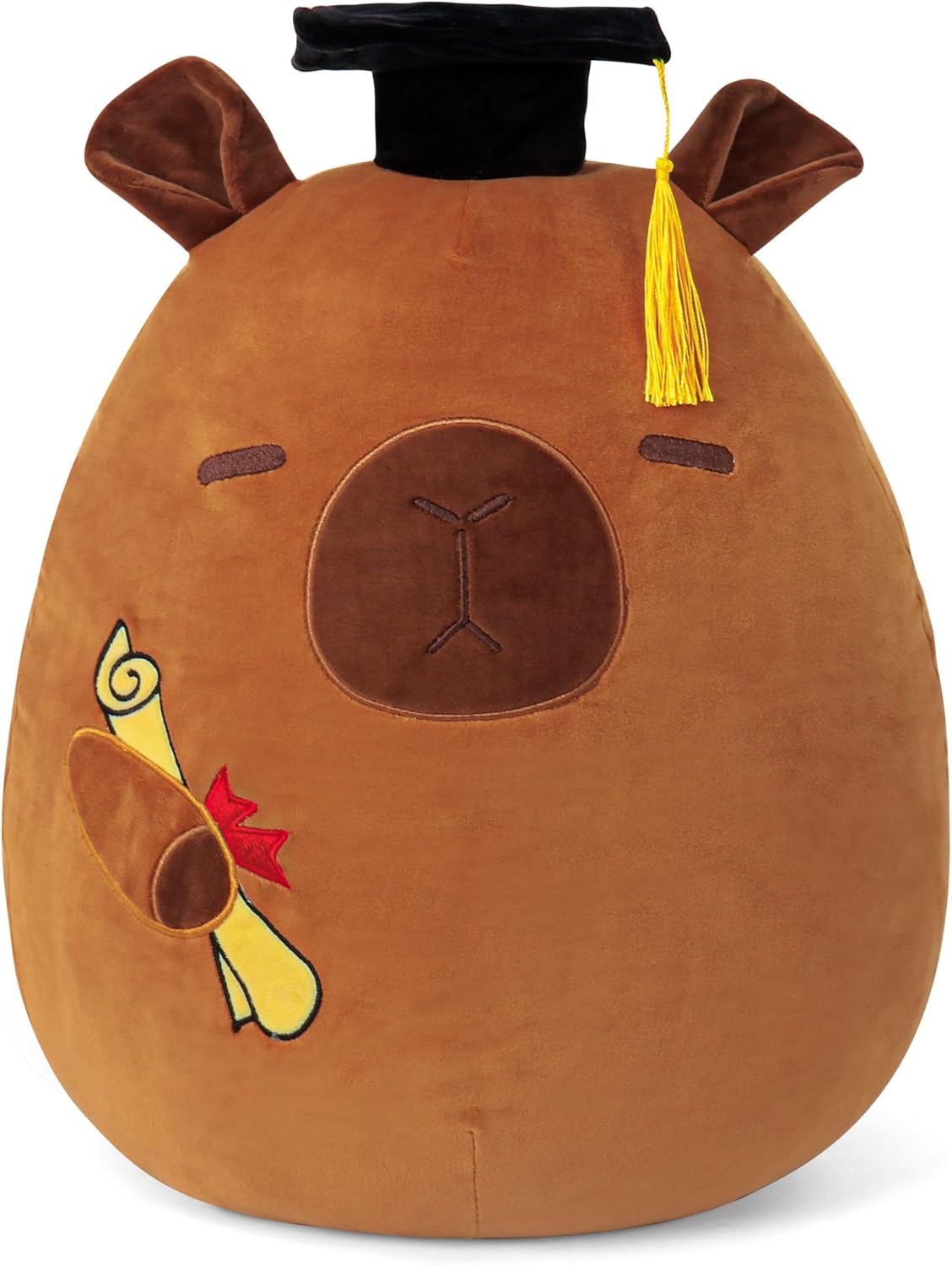 OurHonor Class of 2026 18in Graduation Stuffed Animal with Cap, Fringe & Diploma, Grad Gifts for Preschool, Kindergarten, Elementary, High School(Capybara)