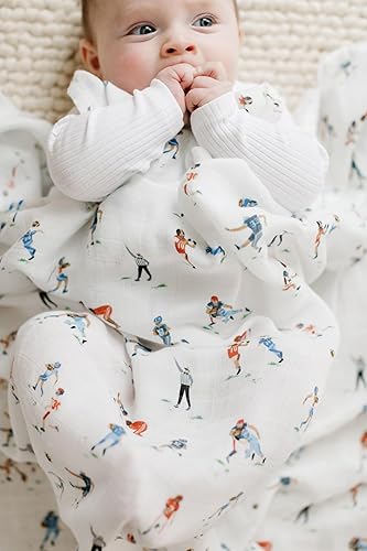 Miniatura 8 de Loulou Lollipop Manta suave de muselina para bebé, manta de recepción para recién nacidos a niños pequeños, niñas y niños, grande de 47 x 47