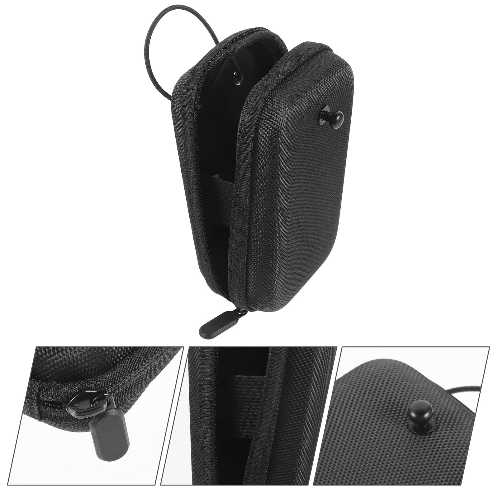 Healifty Custodia Porta Telemetro Golf Nero in Materiale Composito Resistente Agli Urti, Portatile alla Moda per Organizzazione e Protezione Durante Gioco