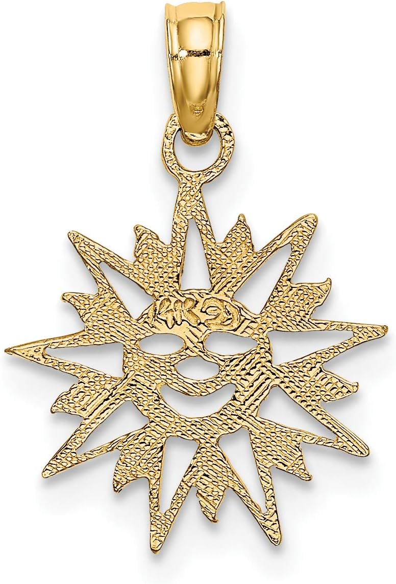 Precious Accents 14K Gold Smiling Sun Charm