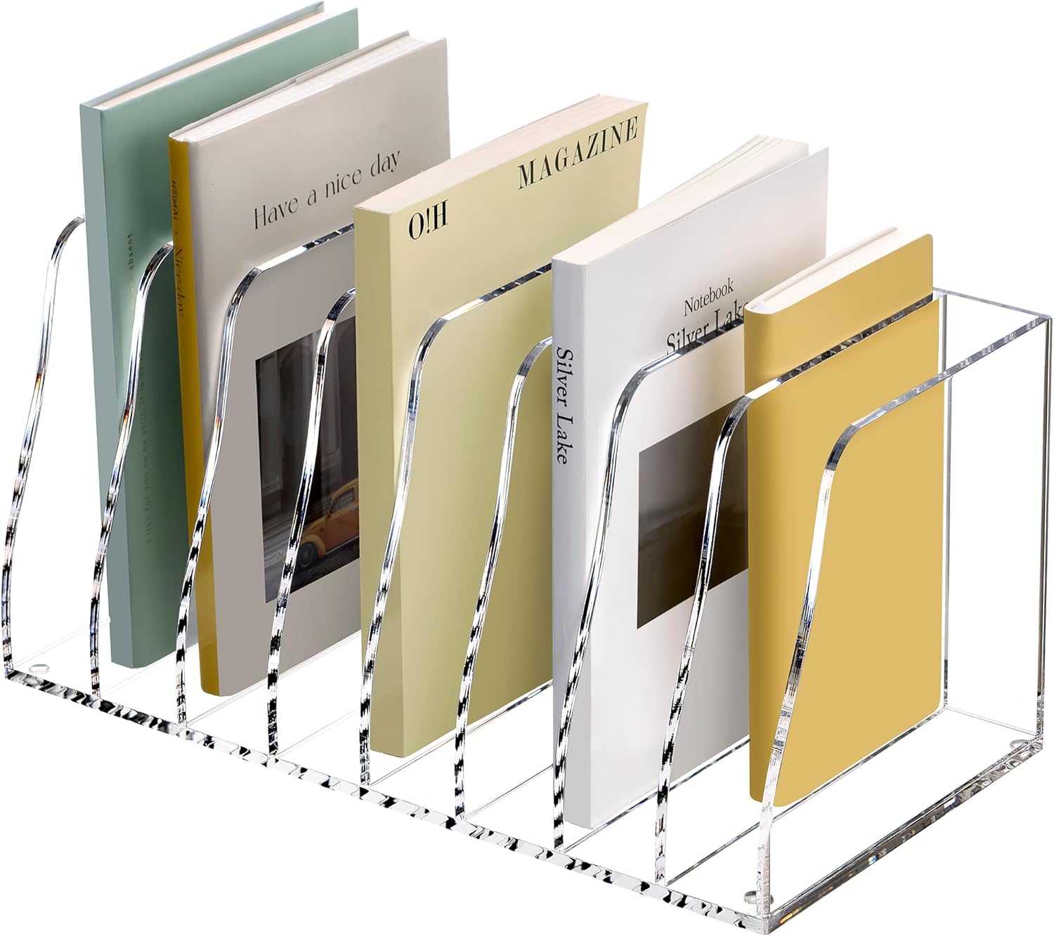 StackPro Vertical File Organizer with Multi-Compartment Steps