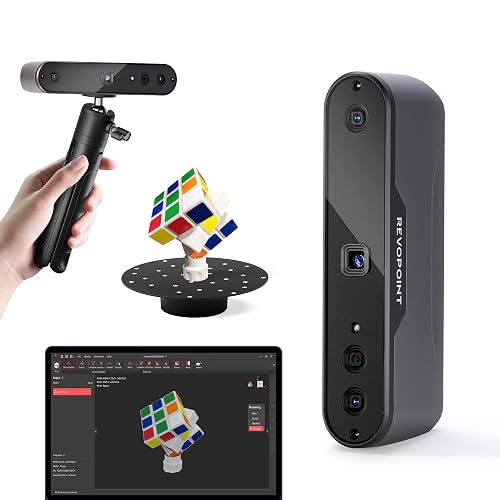 Revopoint Inspire 3D Scanner for 3D Printing Handheld, 3D Printer Scanner, Up to 18FPS Scanning Speed, Full Color 3D Model Scanning, Compatible with Android/iOS/Mac/Win - RevoScan INSPIRE Standard