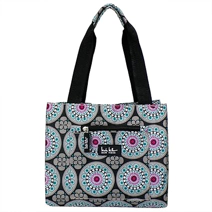 Nicole Miller York Insulated Lunch Cooler 11 Lunch Tote (Kaleidoscope Black)