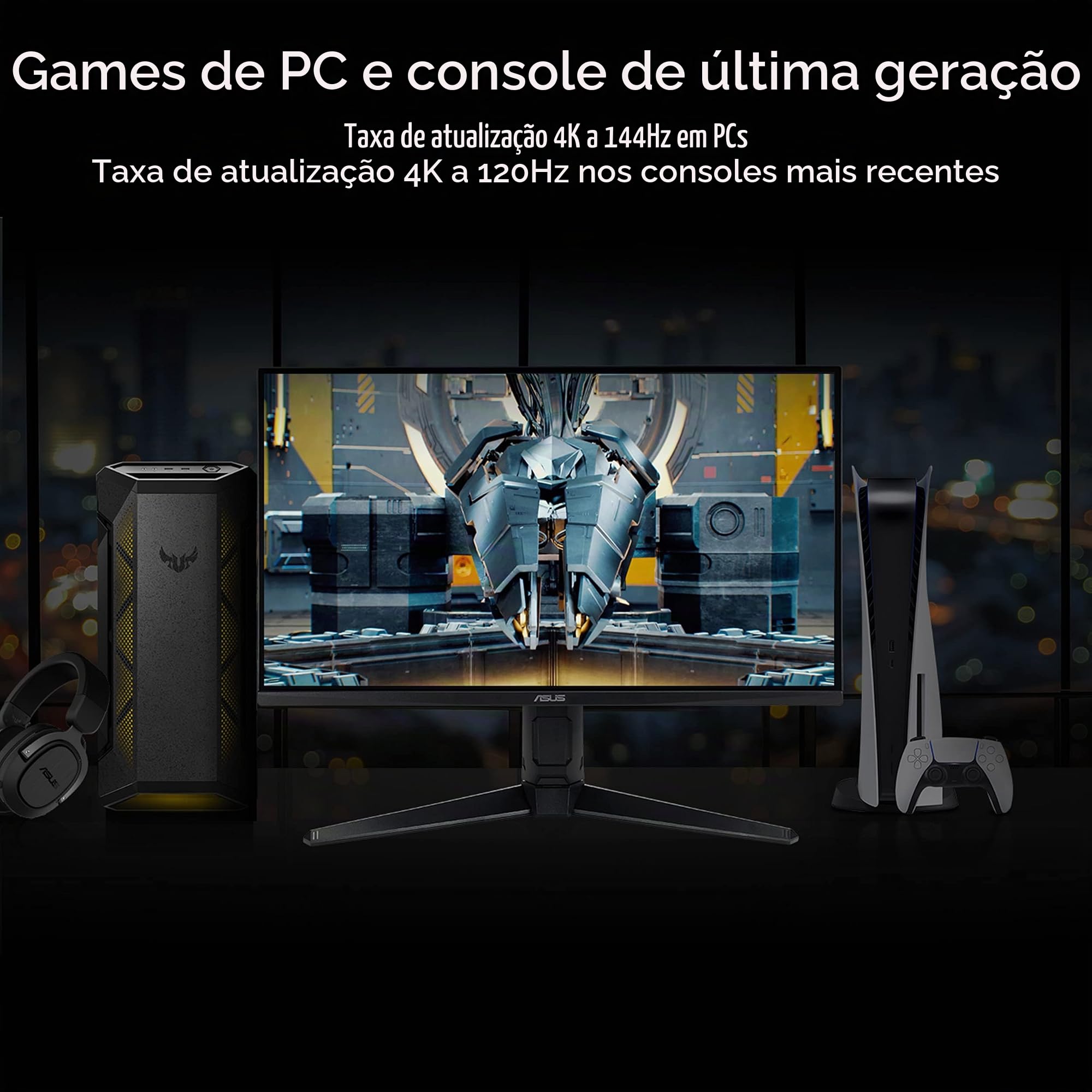 ASUS Monitor de jogos TUF Gaming 71.1 cm 4K 144HZ DSC HDMI 2.1