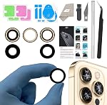 Remplacement du verre pour caméra arrière iPhone 12 Pro Max, GVKVGIH Remplacement des objectifs de la caméra arrière avec un adhésif double-syndical & Trousse d'outils de réparation 12Pro Max)