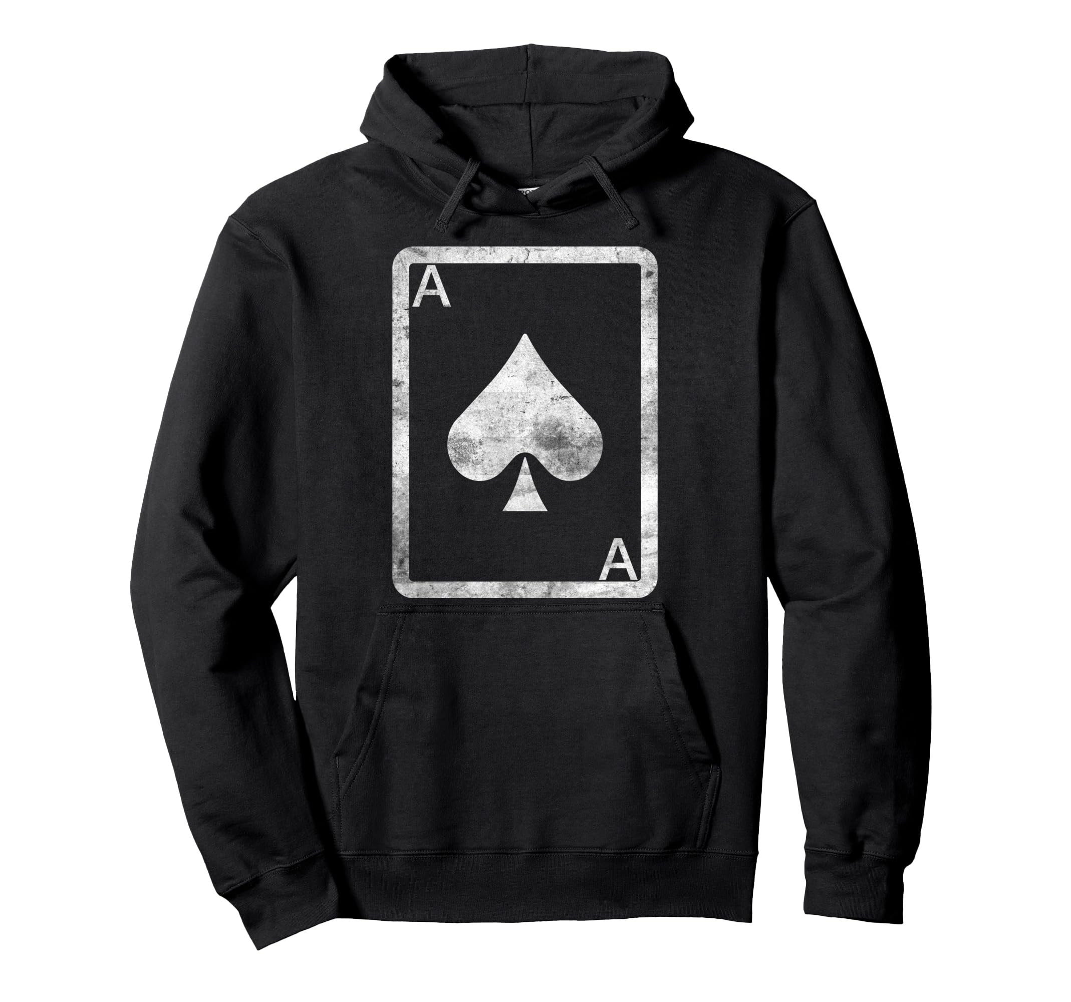 Funny Poker Card Ace Spade Design Gambling Cards Player Pullover Hoodie