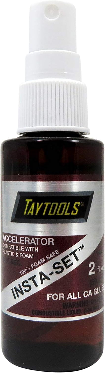 Bob Smith Industries Combo Pack with 1 OZ Medium Viscosity Insta-Cure + TM Cyanoacrylate CA Super Glue and 2 OZ Accelerator Insta-Set TM