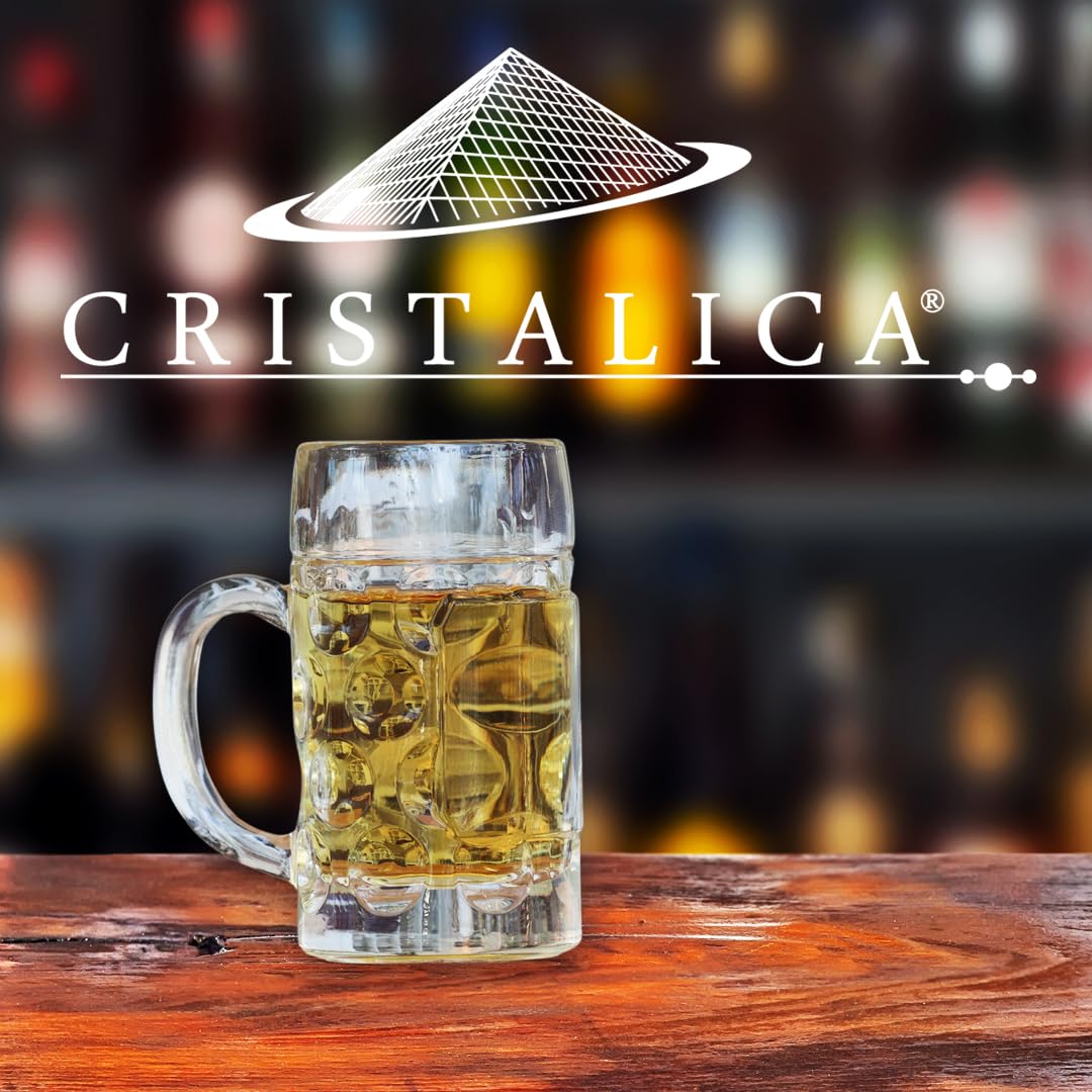 CRISTALICA Schnapsglas Mini-Bierkrug Partygag Wodka Junggesellenenabschied Don (24er Set)