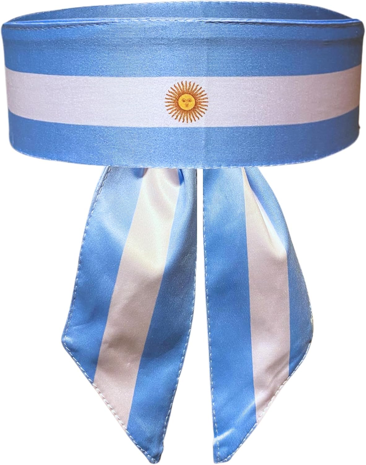 Flag Headband - Unisex Stretchy Silky Sweatband for World Sports Tournaments & Parties - Lightweight Breathable Head Wrap - Tie On
