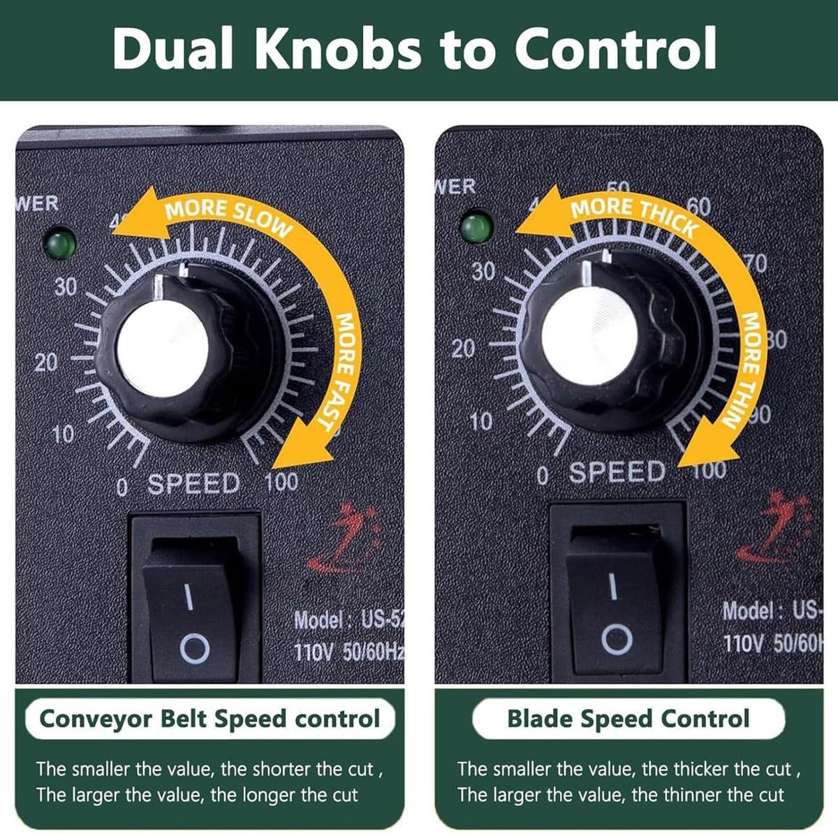 Commercial Electric Vegetable Cutter Set,200W Heavy Duty Electric Slicer,150kg/h Automatic Vegetable Chopper,Food Processor & Chopper Machine,for Green,Onions,Peppers,Potatoes,Mushrooms