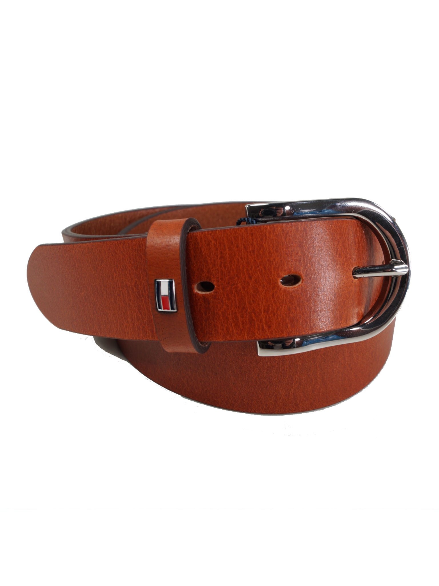 Tommy Hilfiger Damski pasek New Danny Belt skórzany pasek, brązowy (Cognac), 85