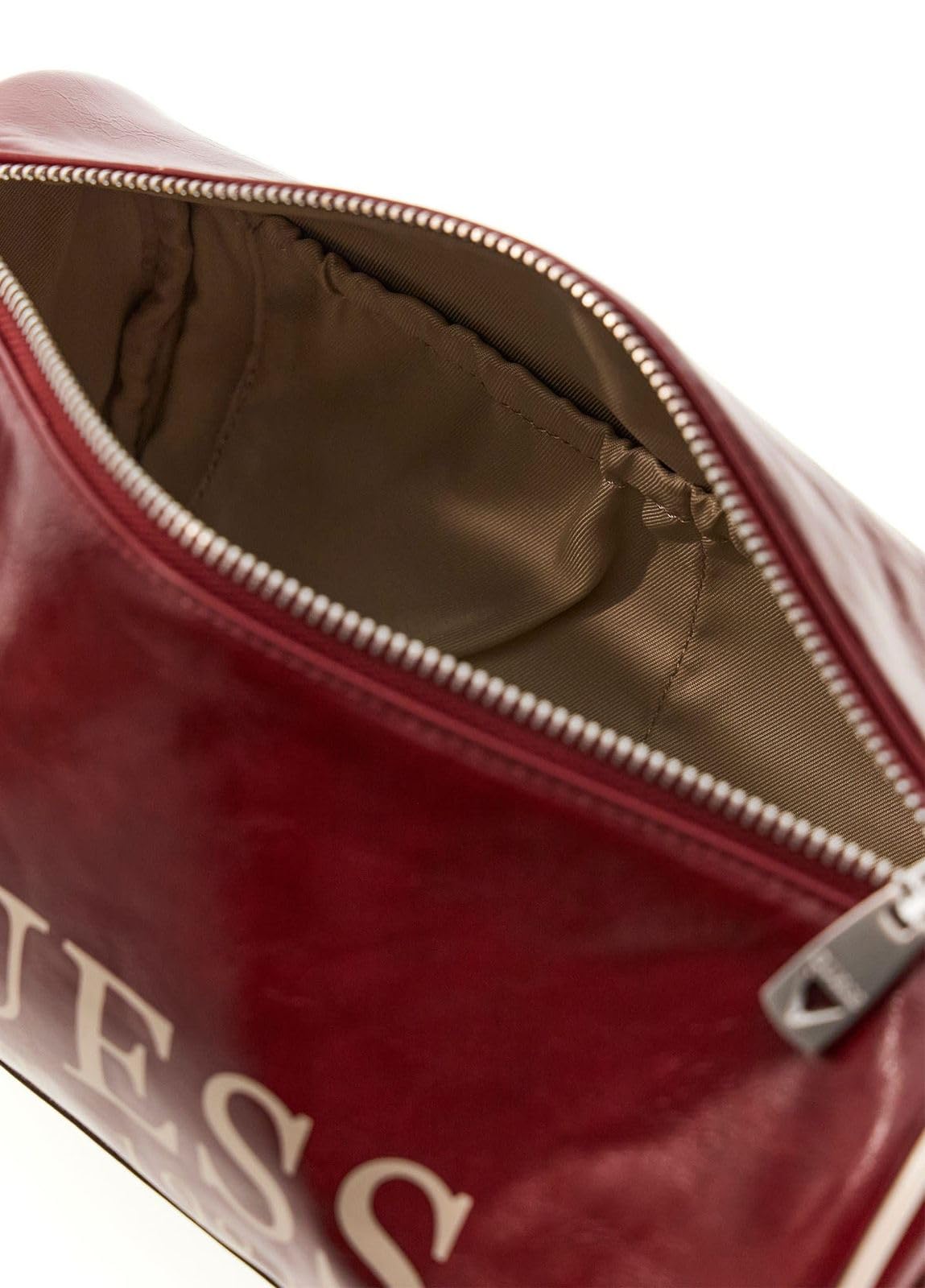 GUESS borsa da toilette Oslo Necessaire Burgundy rosso scuro