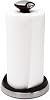 simplehuman Quick Load Standing Paper Towel Holder, Stainless Steel, Black