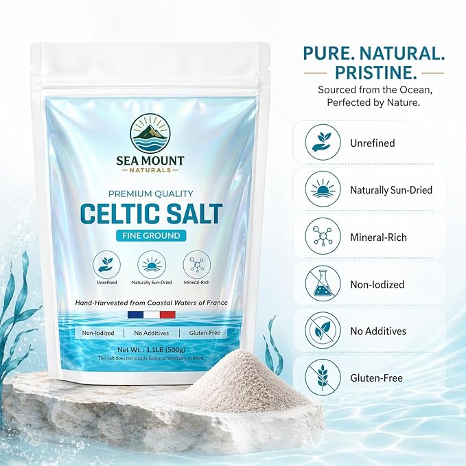 Sal Celtica Fina Molida, 1.1 lb (18 oz) - Sea Mount Naturals miniatura 3