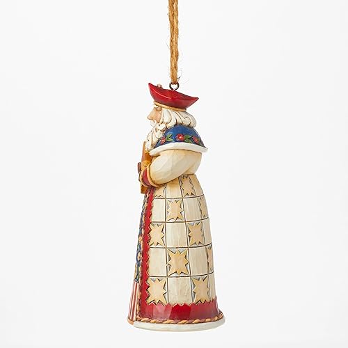 Miniatura 16 de Jim Shore Heartwood Creek – Figura decorativa de Enesco Navidad de Papá Noel alemán 4.75 pulgadas