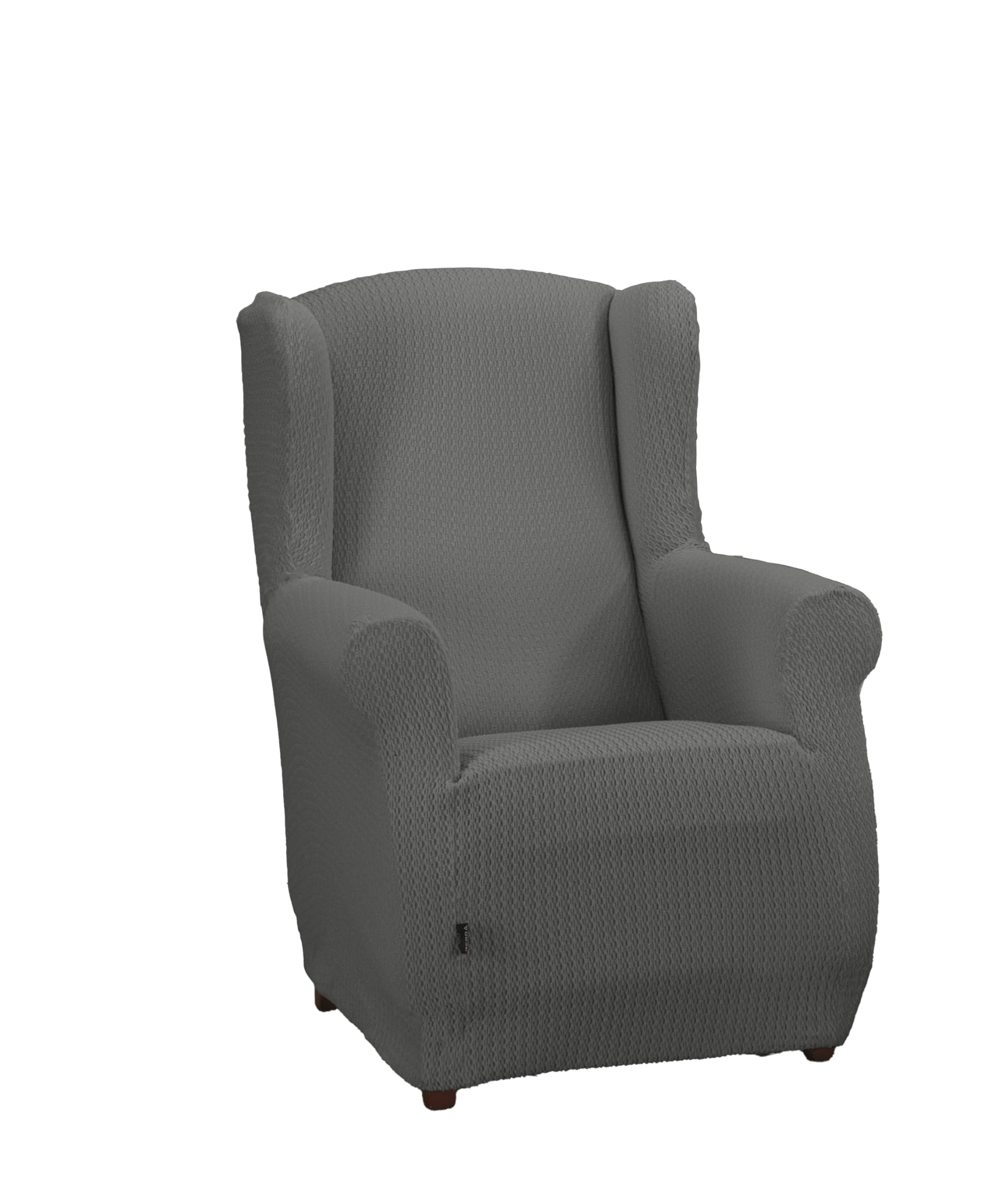 Súper Ajustable Funda de Sillon Bielástica Gris Perla para Orejero de 70 a 110 cm