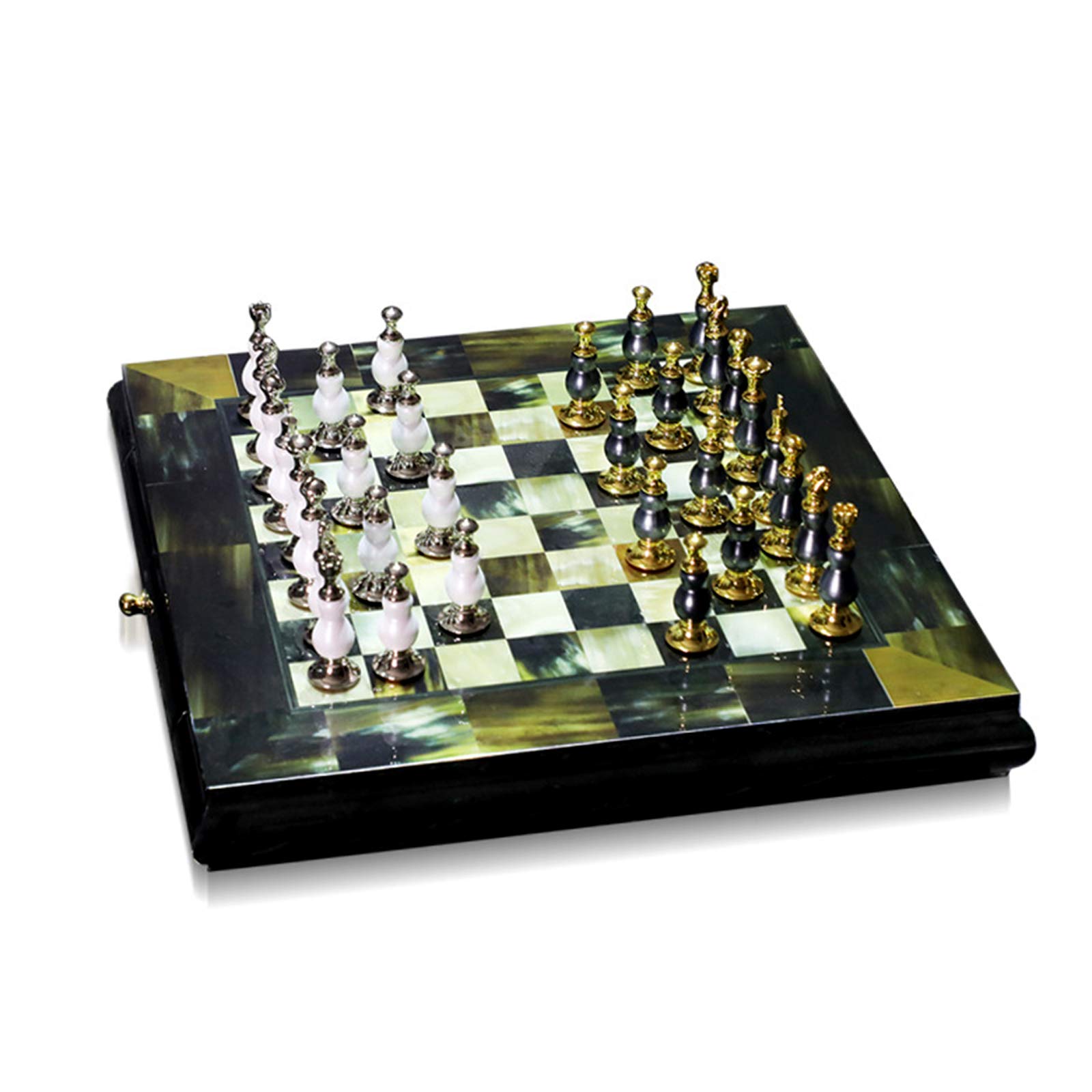 Juego De Ajedrez Internacional De Lujo Tablero De Ajedrez, Adornos De Ajedrez De Estilo Nórdico, Proceso De Pintura para Hornear Piano, Tablero De Ajedrez, Adornos Artesanales