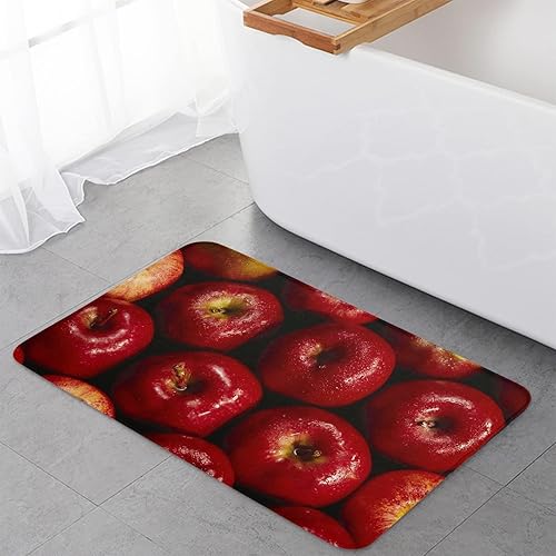 Miniatura 4 de Red Apples - Alfombra de cocina de primer plano, antideslizante, súper absorción, con respaldo de goma para decoración del hogar, alfombra de
