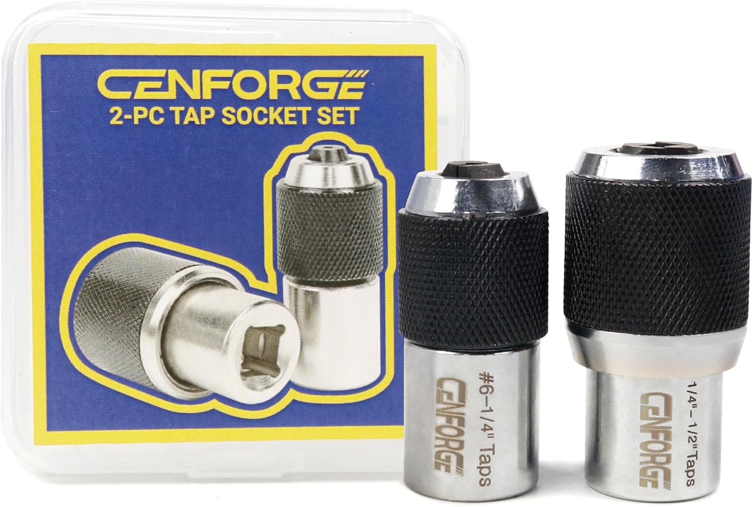 2-PC Tap Socket, Adjustable, 3/8" Drive Tap Sockets for Taps, Reamers, Screw Extractors (3095001)