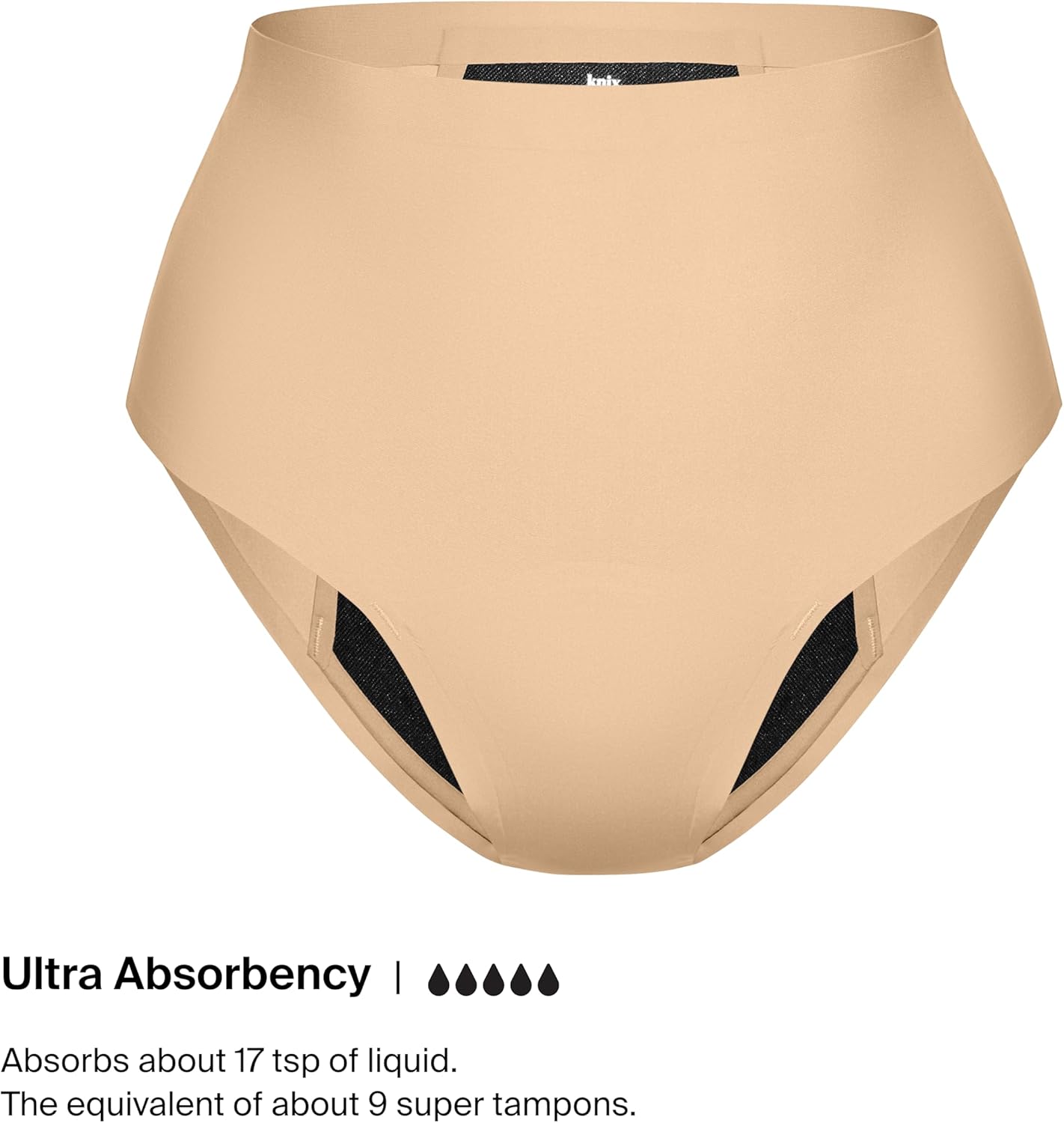 KNIX Zones+ Period Panties - Back Coverage Ultra Leakproof High Rise Underwear - Machine Washable - Image 3