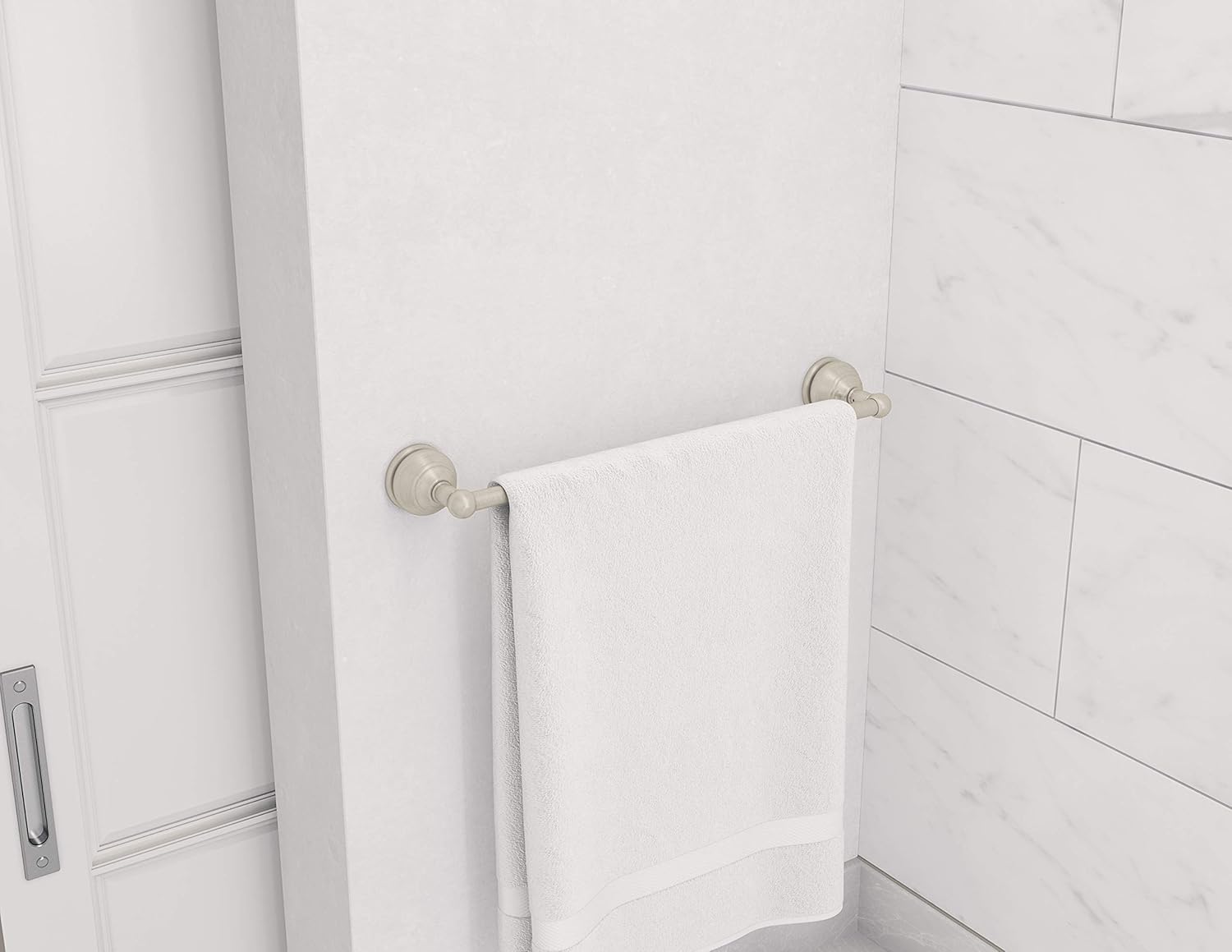 Buу 1 gеt 1 Symmons 473TB-24-STN Allura 24 in. Wall-Mounted Towel Bar in Satin Nickel