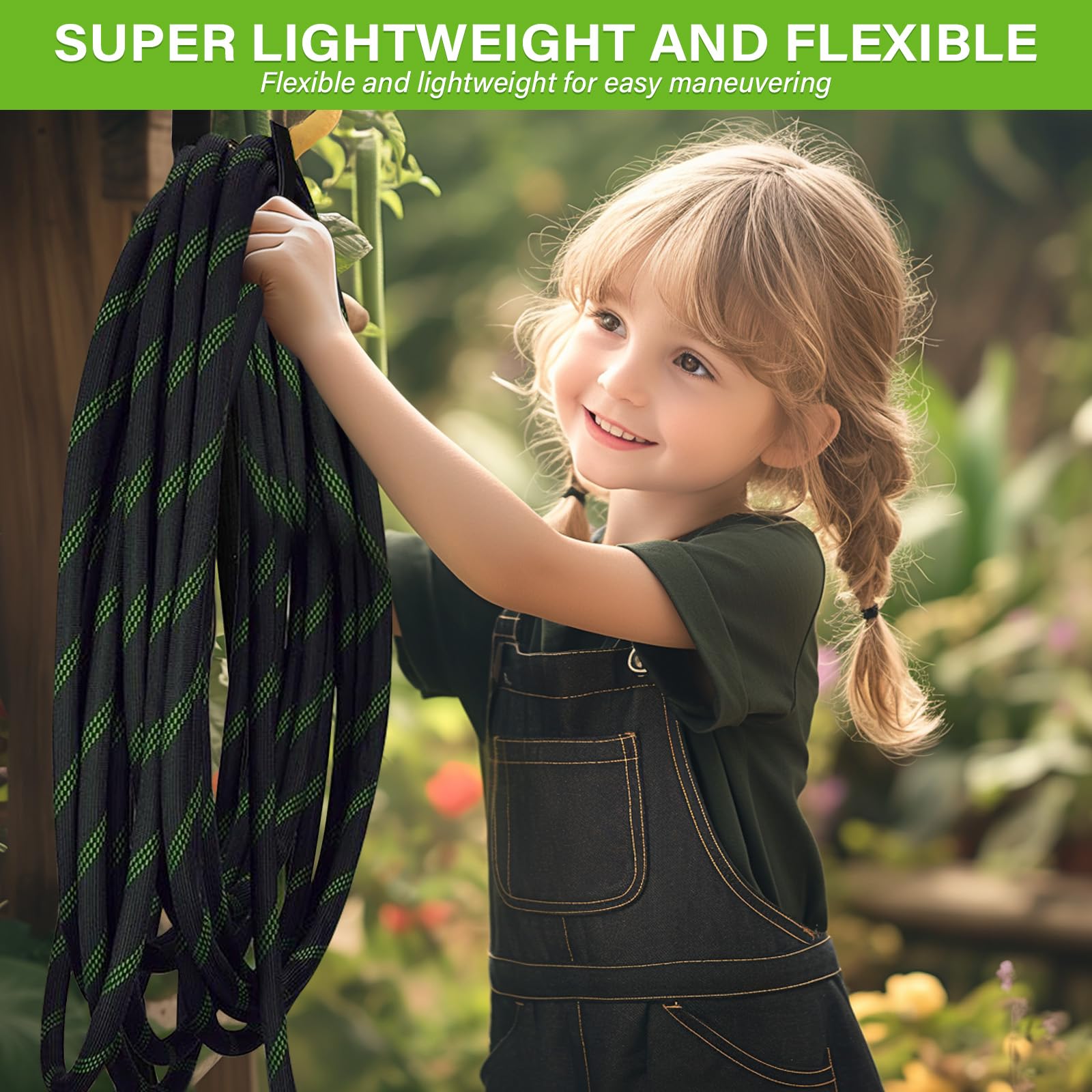 Tuyau d'Arrosage Extensible 15m Léger - 10 Modes de Pulvérisation, Raccords en Cuivre Antifuite | Pour Jardin, Lavage Voiture, Animaux Domestiques