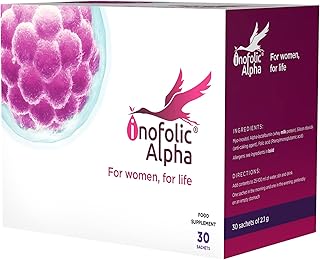 Inofolic Alpha – PCOS Supplement for Women, for Life - Female Hormone Balance - 4000mg Myo-Inositol - 100mg Alpha-lactalbumin - 400ug Folic Acid – Powder, 30 Sachets