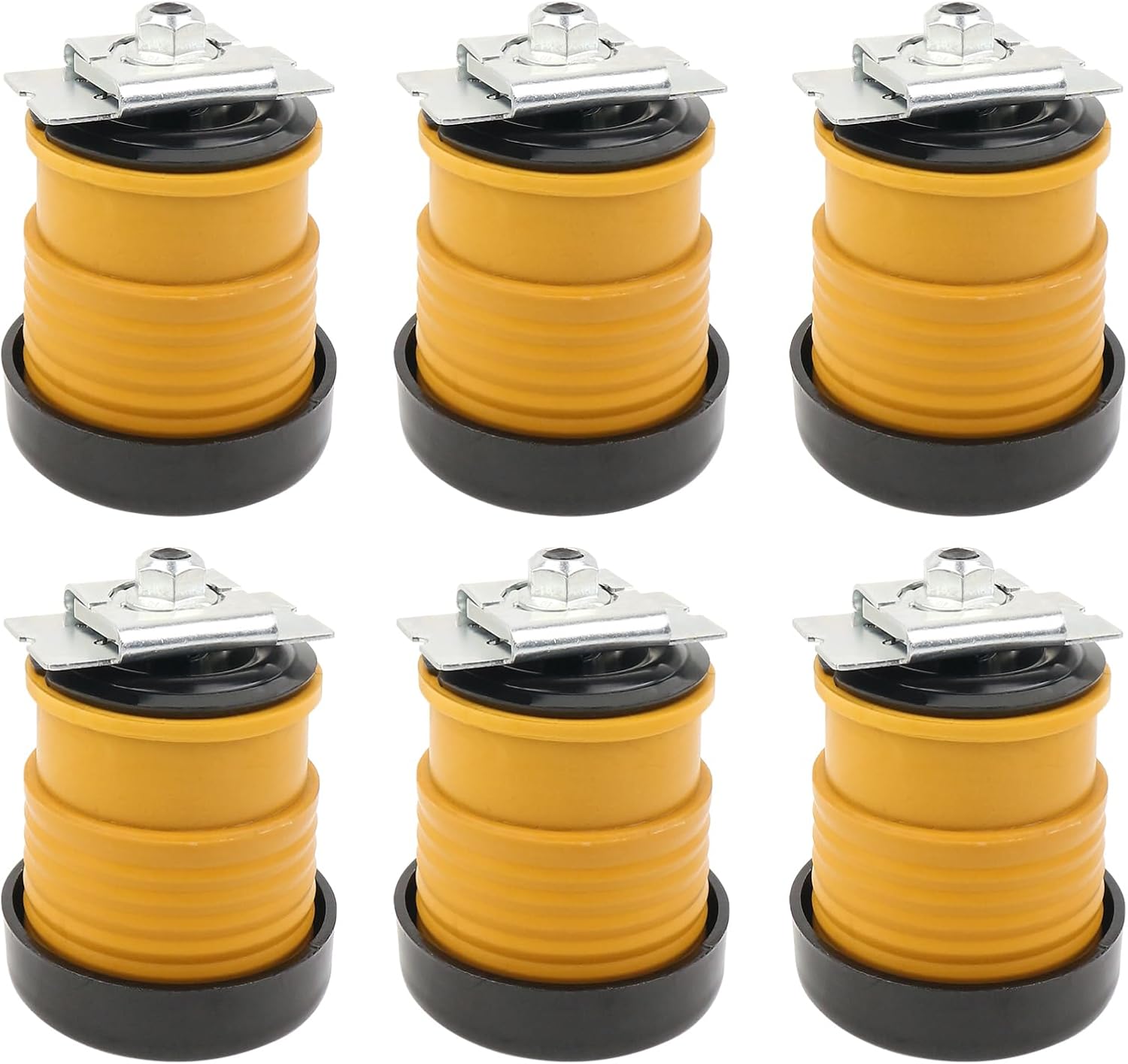 924-065, 924-066 4PCS Center Rear Body Mount Bushing Body & Bolt Kit Compatible with 2008-2016 Ford F250/F350/F450/F450/F550/F550 Replace 7C3Z1000154AA, 7C3Z1000154AB