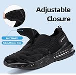 Non Slip Diabetic Shoes for Men Wide Slip On Swollen Feet Walking Sneakers | Kitchen Chef Restaurant Food Service Work Shoes
