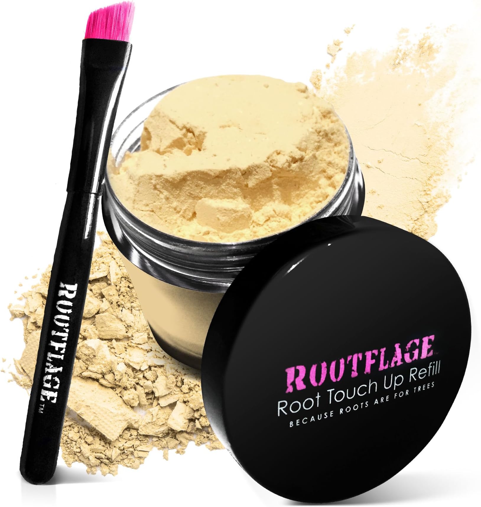 Instant Root Touch Up Powder - Temporary Blonde Hair Color, Concealer, and Powder for Thinning Hair (04 WARM BLONDE)