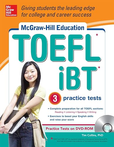 McGraw-Hill Education TOEFL iBT with 3 Practice Tests and DVD-ROM