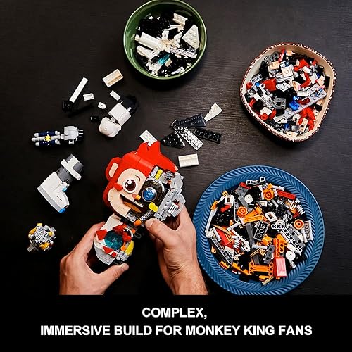 Miniatura 4 de BRICKKK PANTASY - Juego de construcción para niños de Monkie para adultos, juego de construcción de juguete de mono, rey guerrero, juego de