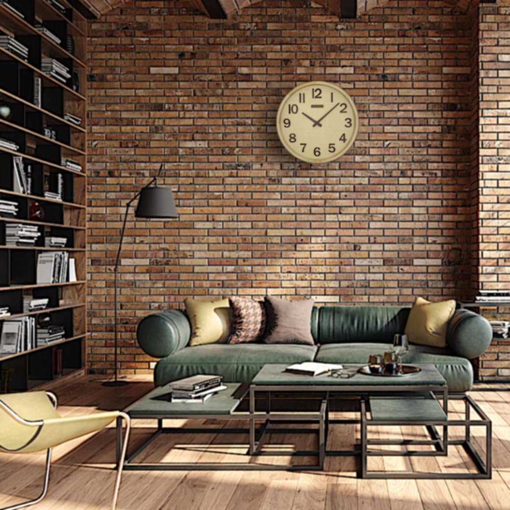 Holzwerk - Reloj de pared con radio de estilo boho de Bali, de ratán, madera natural, reloj de pared, reloj de madera, reloj de pared vintage, reloj controlado por radio, movimiento silencioso, sin
