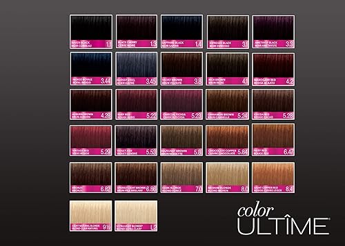 Miniatura 5 de Schwarzkopf Color ultime - Crema permanente para el cabello, noches glamorosas, 4.28 castaño castaño rojizo