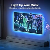 Vista 6 de KSIPZE LED Lights for TV, 16.5ft TV led Backlight for 45-75 Inch TVs RGB TV Backlight Behind Music Sync Smart APP & Button Control TV LED Strip