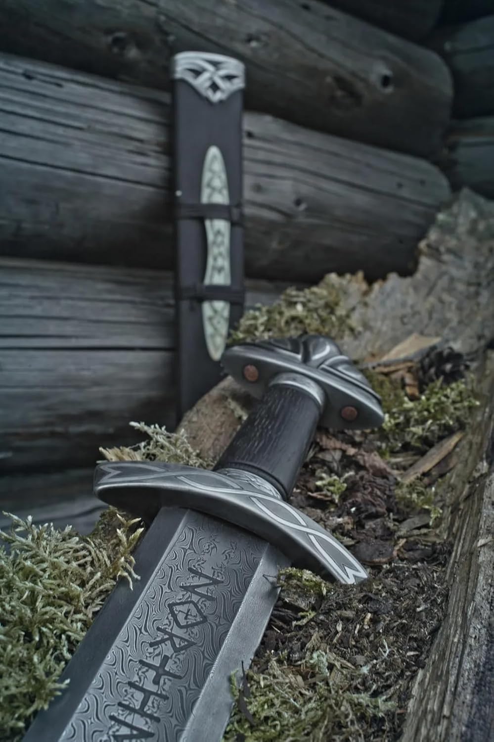 Viking Store Viking Sword Northman Damascus Steel Sword Medieval Sword Norse Swords` Gift for Him - Image 2