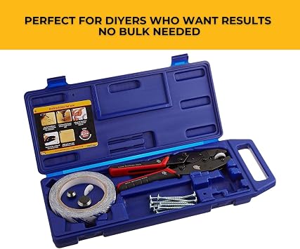 FastCap Custom Color Punch Kit Basic with Powerhead Screws, Hole Punch Tool and 1 x 50' SpeedTape - Perfect for Professional Contractors and Technicians - 80056
